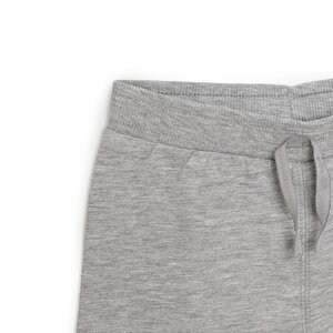 Unisex Eşofman Alt Şardonlu Gri Melanj