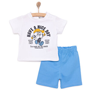 HelloBaby Basic Erkek Futbo, Beyaz, 6 Ay