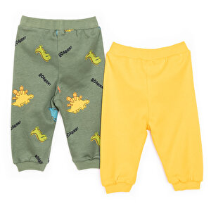 Basic Erkek Hayvan Desenli 2li Patiksiz Alt Erkek Bebek