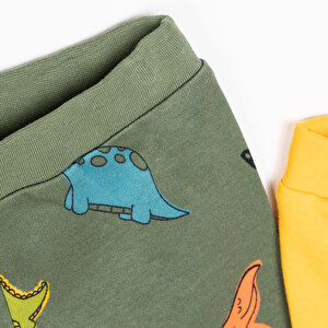 Basic Erkek Hayvan Desenli 2li Patiksiz Alt Erkek Bebek