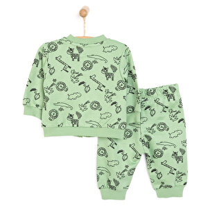Basic Erkek Hayvan Desenli Eşofman Takımı Erkek Bebek