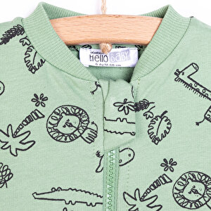 Basic Erkek Hayvan Desenli Eşofman Takımı Erkek Bebek