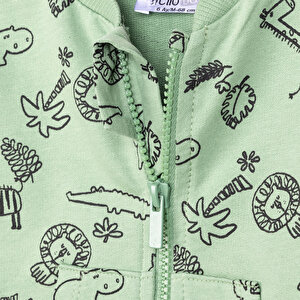 Basic Erkek Hayvan Desenli Eşofman Takımı Erkek Bebek