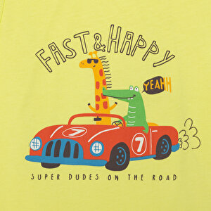 Basic Erkek Hayvan ve Araba Baskılı Atlet Tshirt Erkek Bebek Basic Erkek Hayvan ve Araba Baskılı Atlet Tshirt Erkek Bebek