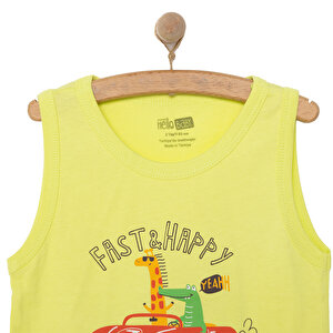 Basic Erkek Hayvan ve Araba Baskılı Atlet Tshirt Erkek Bebek Basic Erkek Hayvan ve Araba Baskılı Atlet Tshirt Erkek Bebek