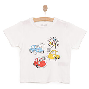 HelloBaby Basic Tshirt, Beyaz, 6 Ay