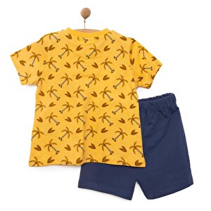 Basic Erkek Palmiye Desenli Şortlu Takım Erkek Bebek Basic Erkek Palmiye Desenli Şortlu Takım Erkek Bebek