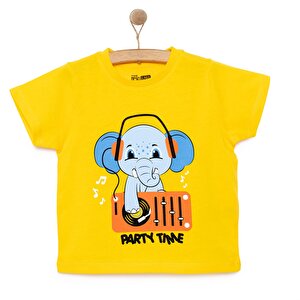 Basic Erkek Parti Fil Baskılı T-Shirt Erkek Bebek