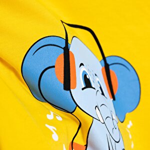 Basic Erkek Parti Fil Baskılı T-Shirt Erkek Bebek