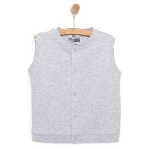 Erkek Bebek Basic Yelek İnterlok Düğmeli Erkek Bebek Basic Yelek İnterlok Düğmeli
