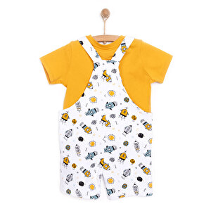 Basic Şort Salopet-Tshirt Basic Şort Salopet-Tshirt