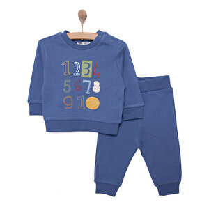 HelloBaby Basic Eşofman, Koyu Mavi, 6 Ay