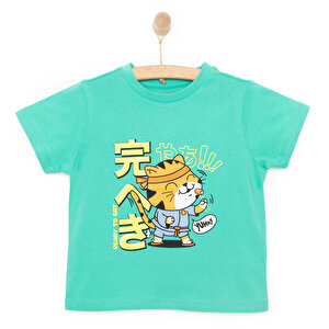 Basic Erkek Suşi Baskılı T-Shirt Erkek Bebek Basic Erkek Suşi Baskılı T-Shirt Erkek Bebek