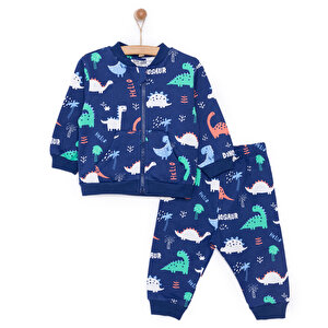 HelloBaby Basic Fermuarlı, Desenli, 6 Ay