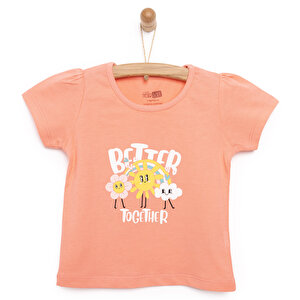 Basic Güneş Printed Tshirt Kız Bebek Basic Güneş Printed Tshirt Kız Bebek