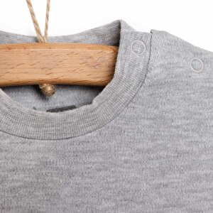 Unisex Bebek Tişört İnterlok Çıtçıtlı Bisiklet Yaka Uzun Kol Beyaz Unisex Bebek Tişört İnterlok Çıtçıtlı Bisiklet Yaka Uzun Kol Beyaz