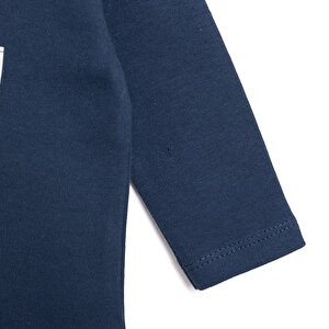 Basic  İtfaiye Araç Desenli İnterlok  Uzun kol Tshirt Erkek Bebek