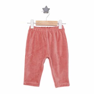 Basic Kadife Eşofman Alt, Ekru, 9 Ay