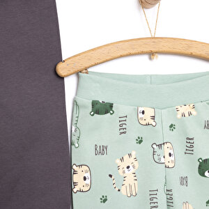 Basic Kaplan Baskılı 2li Patiksiz Alt Erkek Bebek Basic Kaplan Baskılı 2li Patiksiz Alt Erkek Bebek