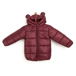 HelloBaby Basic Kapüşonlu, Bordo, 1 Yaş