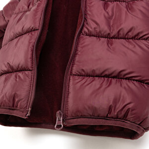 Basic Kapüşonlu Kulaklı Mont Kız Bebek