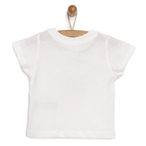 Basic Kedi Desenli Tshirt Erkek Bebek