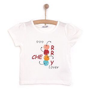 HelloBaby Basic Kiraz Baskıl, Ekru, 6 Ay