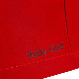 Basic Kırmızı Bermuda Şort Erkek Bebek