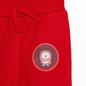 Basic Kirpi Desenli Az Şardonlu Eşofman Alt Unisex