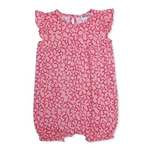 HelloBaby Basic Kısa Tulum, Pembe, 6 Ay