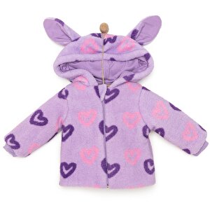 HelloBaby Basic Kız 3D Kulakl, Mor, 9 Ay