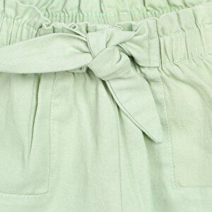 Basic Kız Bebek Bol Kesim Bağcıklı Pantolon