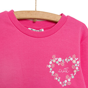 Basic Kız Çiçek Baskılı Eşofman Takımı Kız Bebek