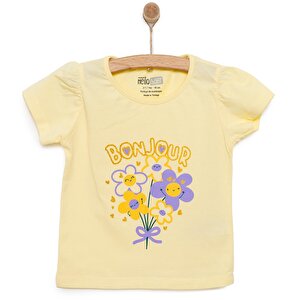 HelloBaby Basic Kız Çiç, Açık Sarı, 6 Ay