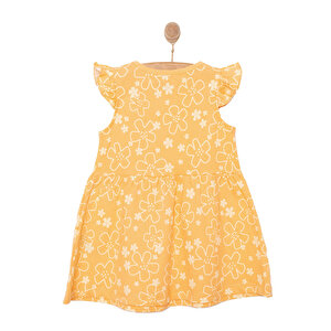 Basic Kız Çiçek Desenli Elbise Kız Bebek