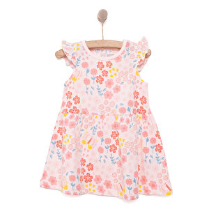 HelloBaby Basic Kız Çiçek D, Pembe, 9 Ay