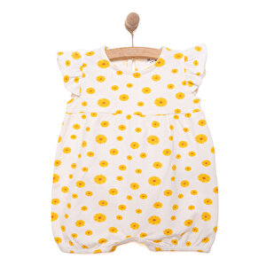 HelloBaby Basic Kısa Tulum, Ekru, 6 Ay
