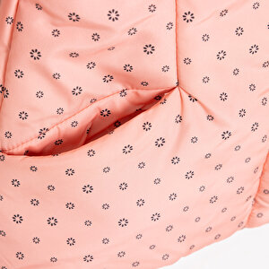 Basic Kız Çiçek Metraj Baskılı Mont Kız Bebek