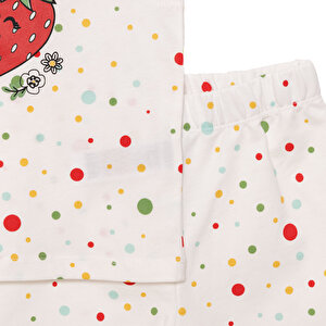 Basic Kız Çilek Baskılı Atlet-Şort Kız Bebek