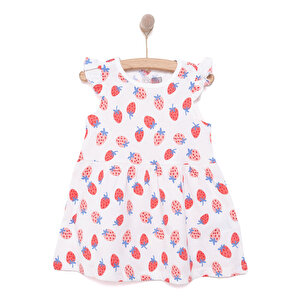 HelloBaby Basic Elbise, Ekru, 9 Ay