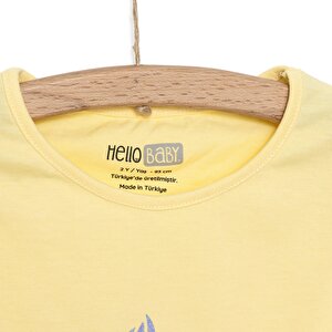 HelloBaby Basic Kız Deniz Kızı Baskılı T-Shirt Kız Bebek
