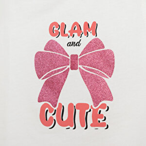 Basic Kız Fiyonk Baskılı Atlet-Şort Kız Bebek