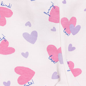 Basic Kız Kalp Desenli 2li Patiksiz Alt Kız Bebek