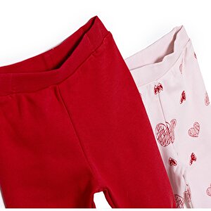 Basic Kız Kalp Desenli 2li Patiksiz Alt Kız Bebek Basic Kız Kalp Desenli 2li Patiksiz Alt Kız Bebek