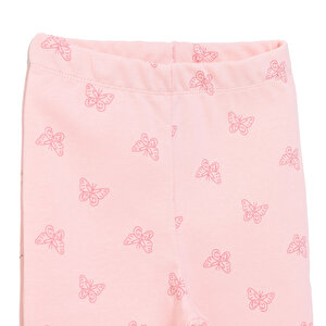 Basic Kız Kalp Desenli İspanyol Paça Tayt Kız Bebek Basic Kız Kalp Desenli İspanyol Paça Tayt Kız Bebek