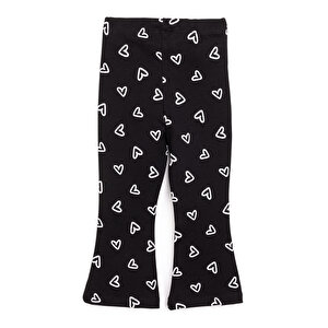 Basic Kız Kalp Desenli İspanyol Paça Tayt Kız Bebek Basic Kız Kalp Desenli İspanyol Paça Tayt Kız Bebek