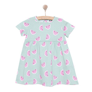 HelloBaby Basic Elbise, Koyu Mint, 9 Ay