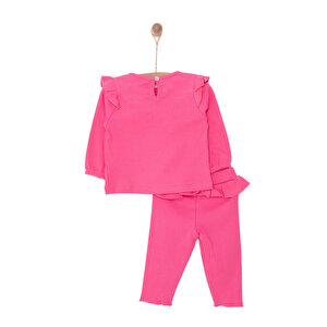 Kız Bebek Bluz Tayt Set Kaşkorse Düğmeli Bisiklet Yaka Uzun Kol Kız Bebek Bluz Tayt Set Kaşkorse Düğmeli Bisiklet Yaka Uzun Kol