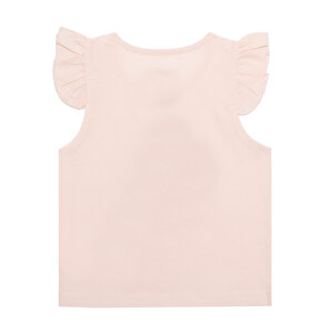 Basic Kız Melek Unicorn Baskılı Atlet T-shirt Kız Bebek