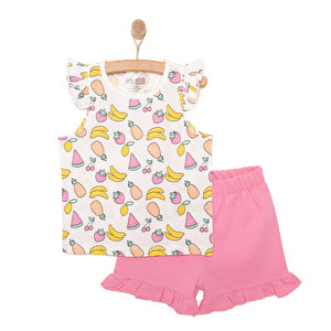 HelloBaby Basic Kız Meyve, Desenli, 6 Ay